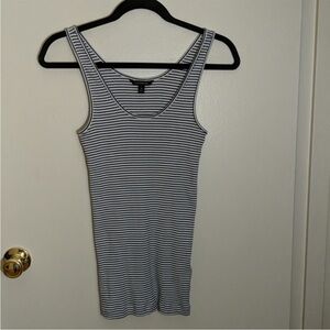 Banana Republic Black and White Striped Tank Top